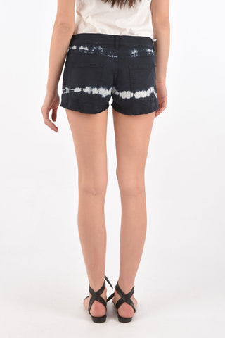 Hot Pants in Denim CLIFF Con Lavaggio Tye-dye