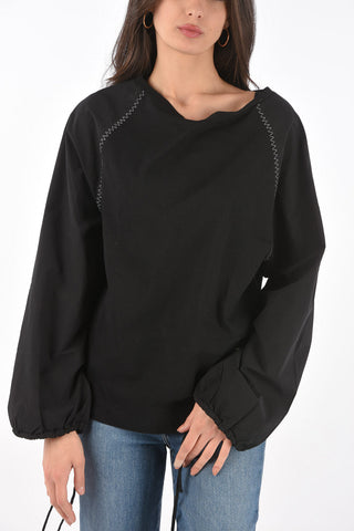 GENIUS 1 JW ANDERSON Roundeck Long-sleeve T-shirt with Logo Patch