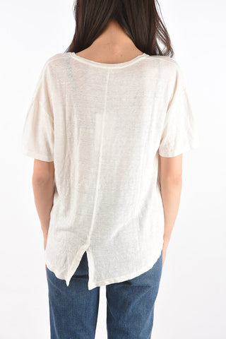 Printed T-shirt COEUR LUMINAIRE with Embellished Beads