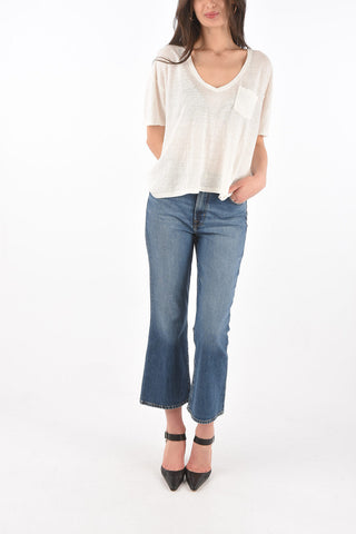 Printed T-shirt COEUR LUMINAIRE with Embellished Beads
