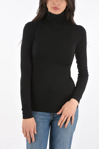 Turtleneck T-shirt SOUS PULL with Logo Embroidery