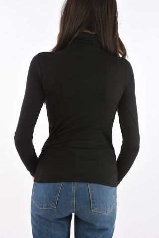 Turtleneck T-shirt SOUS PULL with Logo Embroidery