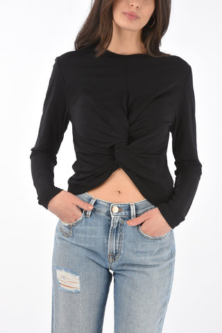 crop top with bow on the front