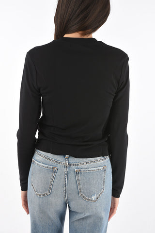 crop top with bow on the front