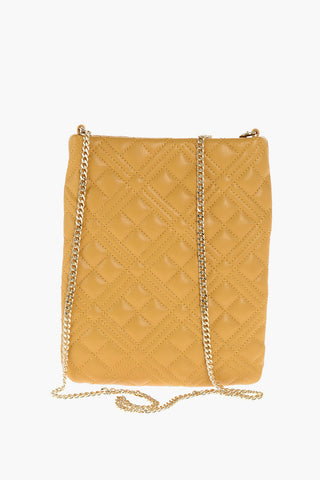 LOVE quilted faux leather bag with chain shoulder strap