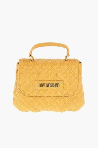 LOVE quilted bag with removable shoulder strap