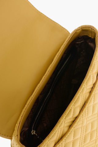 LOVE quilted bag with removable shoulder strap