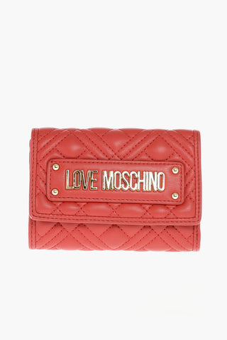 LOVE quilted faux leather wallet