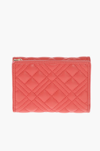 LOVE quilted faux leather wallet