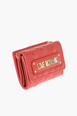 LOVE quilted faux leather wallet