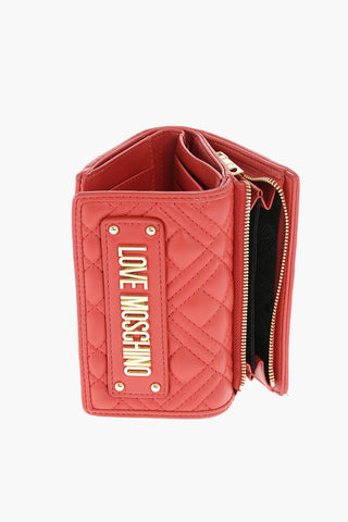 LOVE quilted faux leather wallet