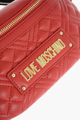 LOVE quilted faux leather bum bag