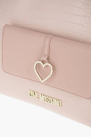 LOVE crocodile printed faux leather Tote bag