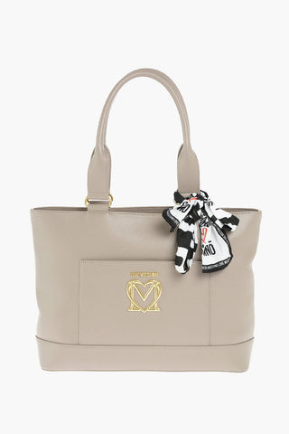 LOVE faux leather tote bag with Neckerchief