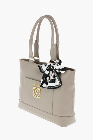 LOVE faux leather tote bag with Neckerchief
