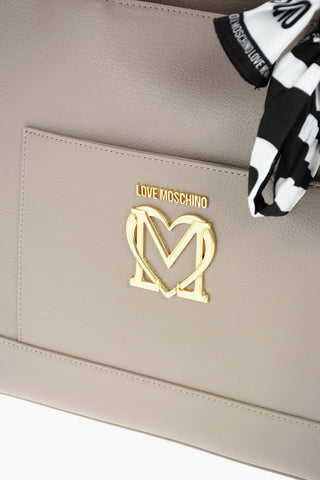 LOVE faux leather tote bag with Neckerchief