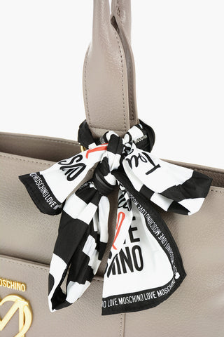 LOVE faux leather tote bag with Neckerchief