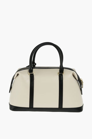 LOVE two-tone Bowler Bag with removable shoulder strap