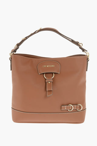 LOVE faux leather bag with removable shoulder strap