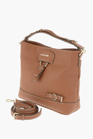 LOVE faux leather bag with removable shoulder strap