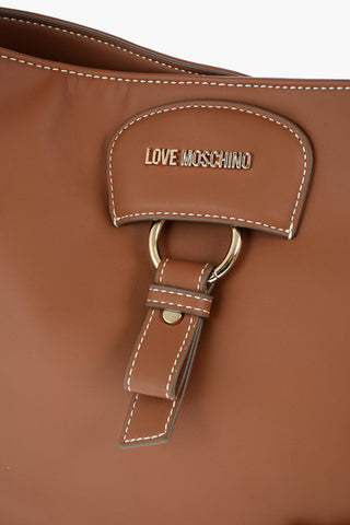 LOVE faux leather bag with removable shoulder strap