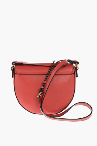 LOVE faux leather crossbody bag with golden details