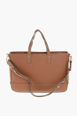 LOVE borsa tote in ecopelle con logo dorato