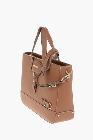 LOVE borsa tote in ecopelle con logo dorato