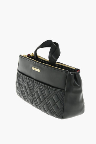 LOVE borsa a mano trapuntata in ecopelle