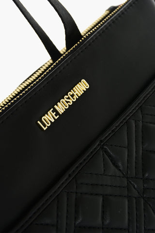 LOVE borsa a mano trapuntata in ecopelle