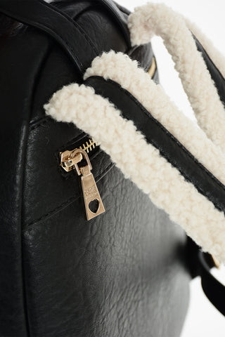 LOVE backpack with faux fur details