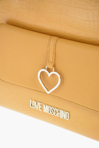 LOVE crocodile printed faux leather Tote bag