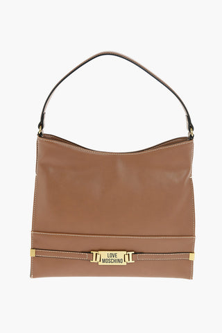 LOVE borsa in ecopelle con logo dorato