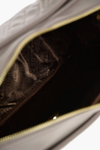 LOVE borsa handle top trapuntata in ecopelle