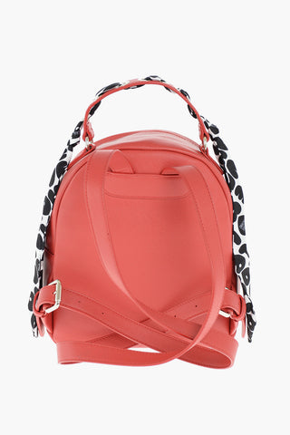 LOVE faux leather backpack with braided Neckerchief