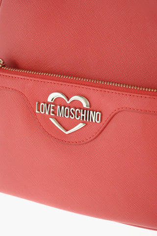 LOVE faux leather backpack with braided Neckerchief