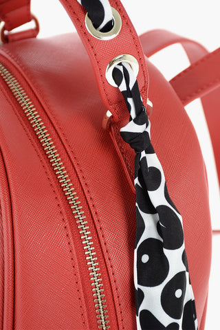 LOVE faux leather backpack with braided Neckerchief