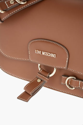 LOVE faux leather bag with removable shoulder strap