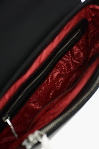 LOVE borsa a tracolla in ecopelle con logo all over