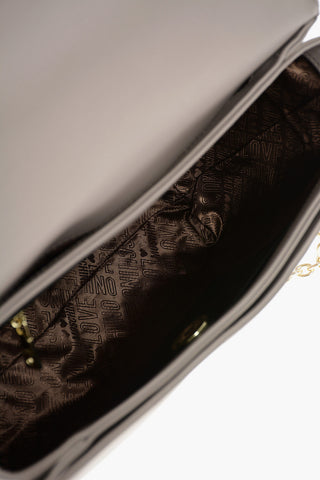 LOVE quilted faux leather shoulder bag