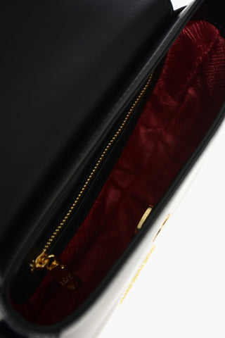 LOVE faux leather saddle bag with adjustable shoulder trap