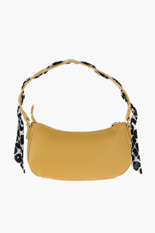 LOVE faux leather baguette bag with neckerchief