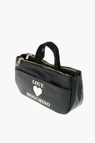 LOVE faux leather top handle bag