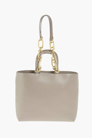 LOVE faux leather tote bag with studs