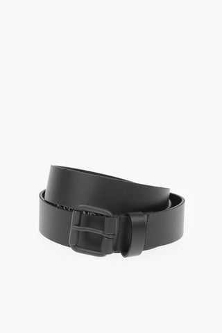 35mm solid color faux leather B-COPY belt
