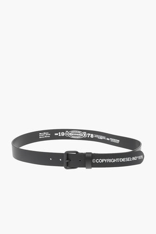 35mm solid color faux leather B-COPY belt