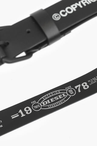 35mm solid color faux leather B-COPY belt