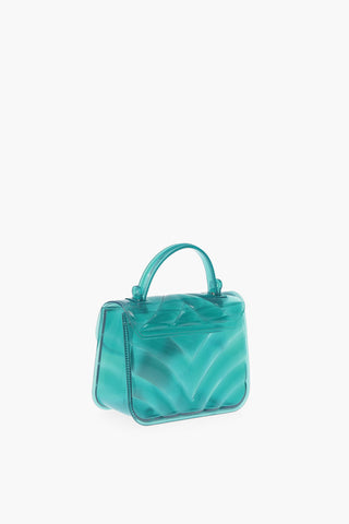 sheer pvc SASHA mini bag with removable shoulder strap