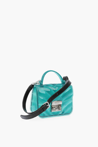 sheer pvc SASHA mini bag with removable shoulder strap