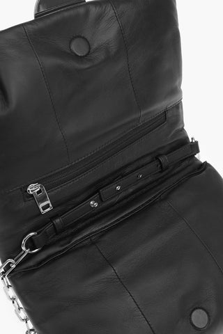 padded leather REBUTYA M shoulder bag
